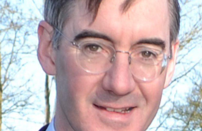 the right Honourable Jacob Rees - Mogg MP.